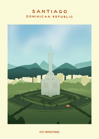 Santiago 5x7 Print - the Monument
