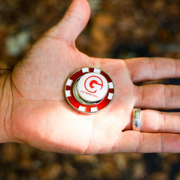 GO Golf Ball Marker - Red