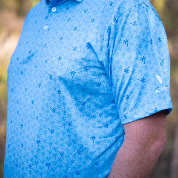 Men's Golf Polo - Palm Tree Print